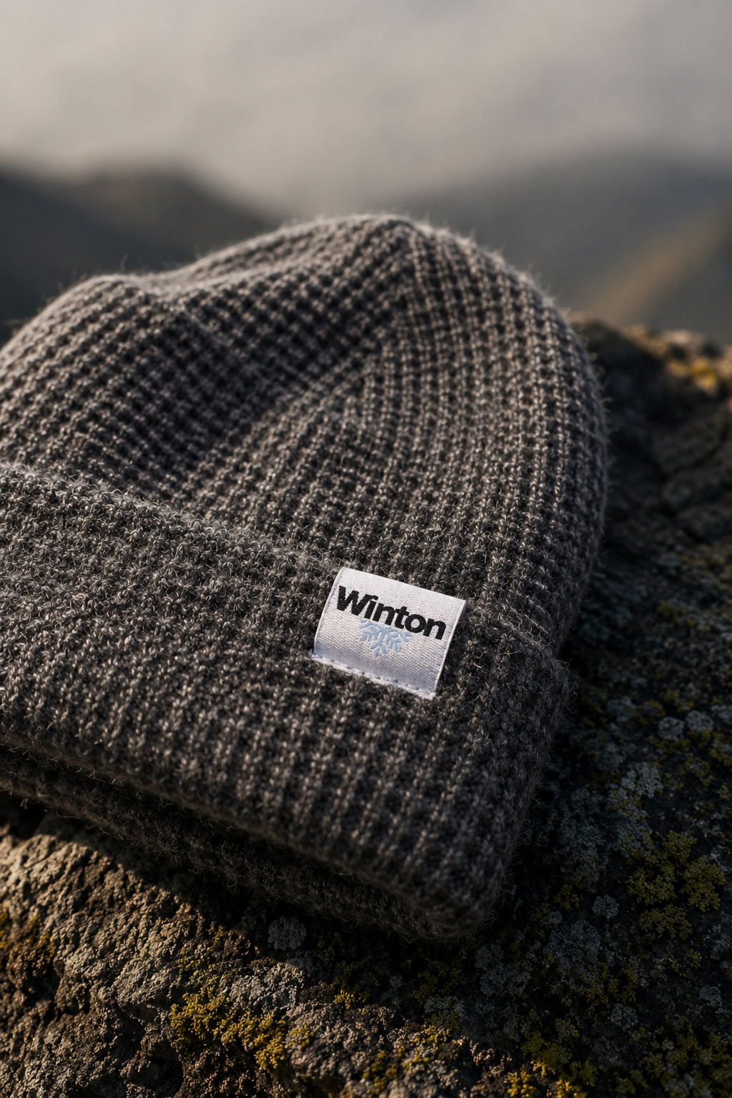 Waffle knit Beanie - Storm