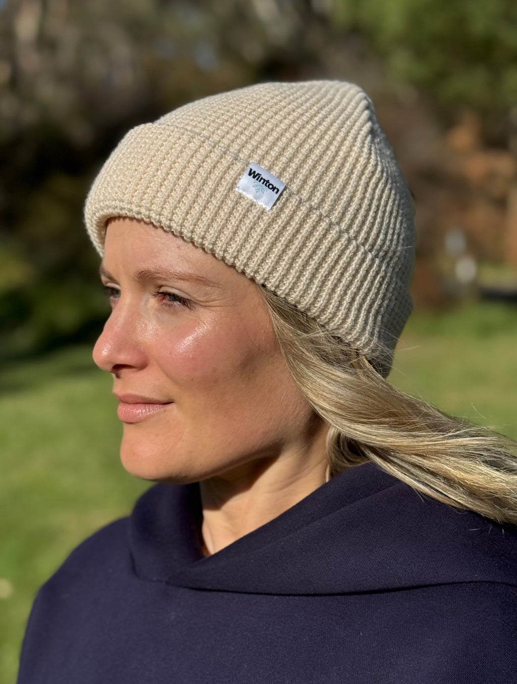 Waffle knit Beanie - Alpine Oat