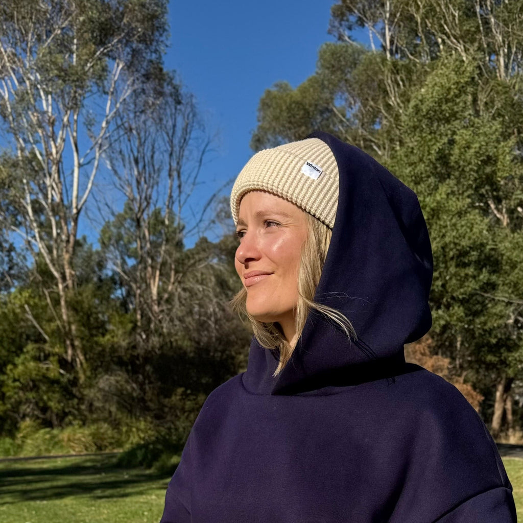 Waffle knit Beanie - Alpine Oat